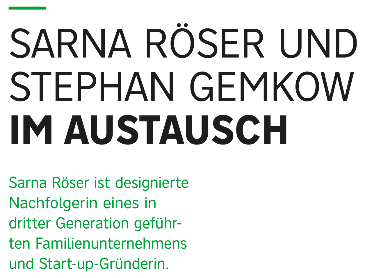 Im Austausch
